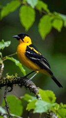 Fototapeta premium Bird perched on branch (3)