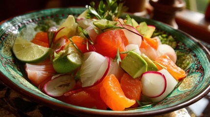 Vibrant Citrus & Radish Salad with Avocado
