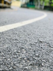 asphalt road in the city