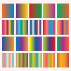 Gradient Color Set Element Set-Free Vector