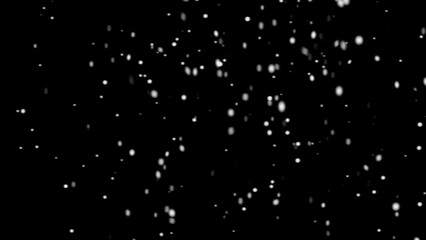 Abstract Snowfall | Snow Particles on Dark Background