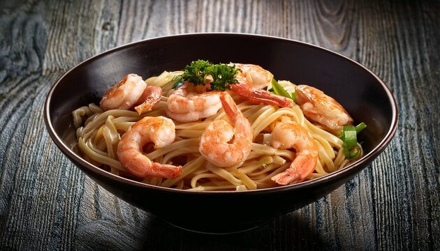 the temptation of fresh shrimp udon noodles - Powered by Adobe