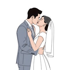 asian bride and groom