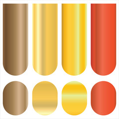 Gold Gradient Color Set Element Set-Free Vector
