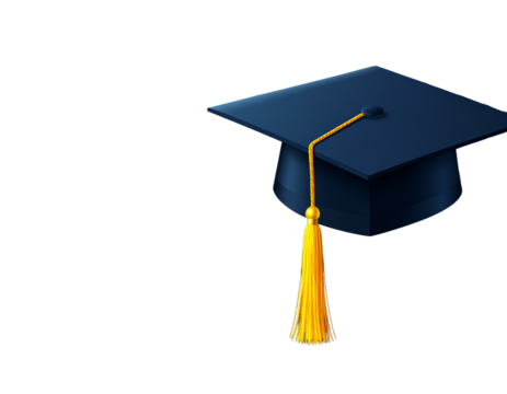 graduation cap with diploma