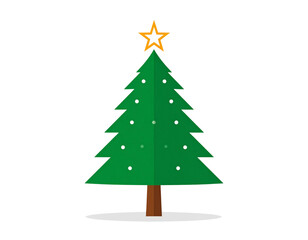 Fototapeta premium christmas tree vector illustration