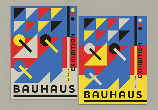 Bauhaus Minimal Art School Poster Template