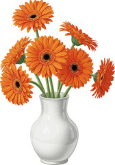A Bouquet of Gerbera Daisies