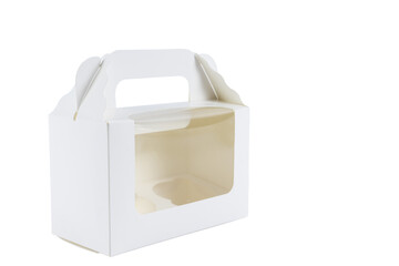 Fototapeta premium white plastic container for food