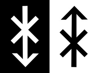 arrow with cross shape