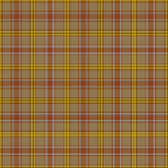 Red, Green, Brown, Yellow, Gray, White Tartan Weave Pattern - Tile