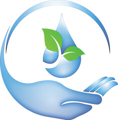 Care logo design. Healthcare logo design. Hygienic logo design. Drop water logo design. Plant logo design