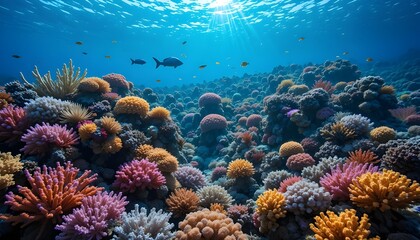 Naklejka premium Vibrant Coral Reef