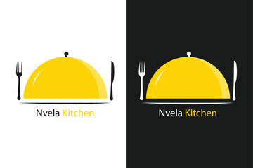 Fototapeta premium Modern kitchen and restaurant logo vector featuring culinary and food-related design elements. Perfect for restaurants, cafes, bistros, catering services, and food branding projects.