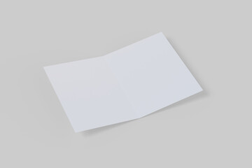 A5 bifold brochure for mockup design and presentation