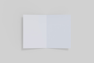 A5 bifold brochure for mockup design and presentation