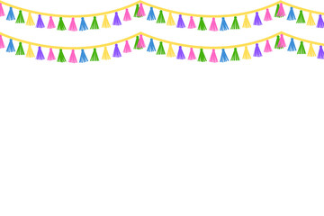 Colorful bunting, abstract colorful background, Rainbow colourful bunting decoration, abstract colorful background 