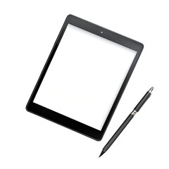 Black Tablet and Pen Mockup Technology, Business, Digital, Office