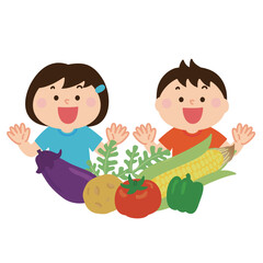 野菜大好きなこどもたち