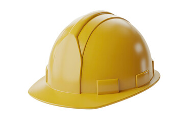 Essential yellow construction hard hat for safety and industry projects, a symbol of protection.