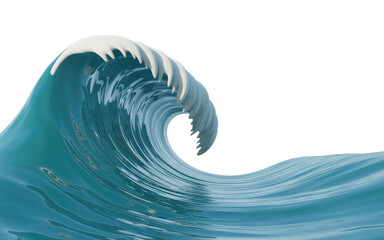 Powerful ocean wave cresting with dynamic white foam, capturing nature's raw energy and beauty.