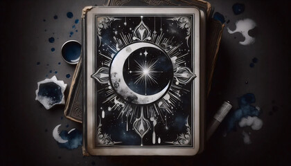 A tarot card design, Ai generated image