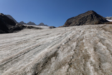 mountain road in the snow