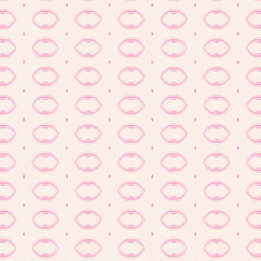 Geometric repeating circular pink pattern on cream background, modern and stylish for fabric, wallpaper, and abstract design. 