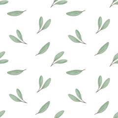 seamless pattern with leaves. season. Colorful illustration, flat style. hand drawing. design for fabric, textile, print, wrapper	
