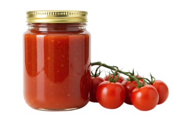 Tomato Sauce Glass Jar Red Preserve Food Kitchen Cooking Ingredient Fresh Vegetables Canned