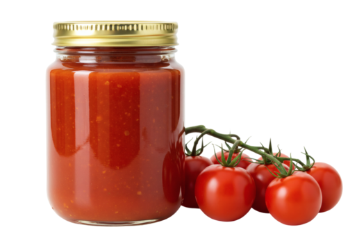 Tomato Sauce Glass Jar Red Preserve Food Kitchen Cooking Ingredient Fresh Vegetables Canned