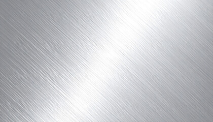Brushed Metal Texture: Sleek, Modern, Silver Diagonal Lines Background, Clean Minimalist Design, High-Resolution Image.
