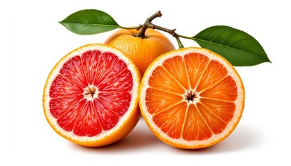 grapefruit isolated on a white background rendered in fine botanical art with plenty of negative space.