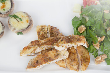 Grilled and Roast chicken breast with seasoning