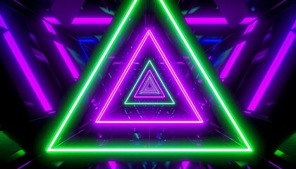 Neon triangle tunnel (1)