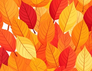 Obraz premium Autumn leaves pattern. Colorful fall backdrop