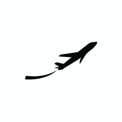An Airplane Icon on a white background, A hand drawn illustration of an airplane icon on a white background