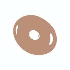 A Golf Disc Icon on a white background, A hand drawn illustration of Disc icon on a white background