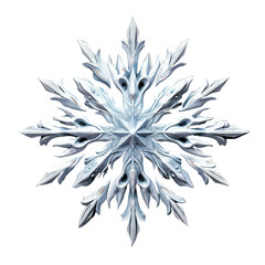 snowflake on white background