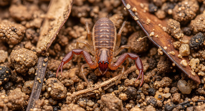 scorpion on the ground