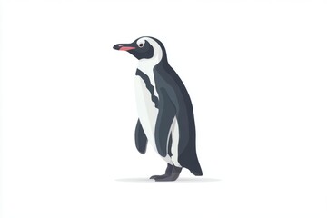 Fototapeta premium Minimalistic Penguin Illustration for Print Designs