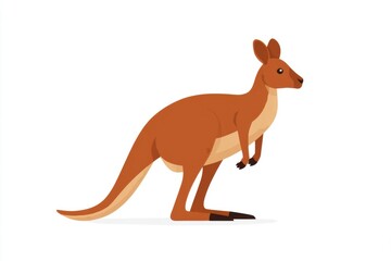 Charming Squirrel in Minimalist Flat Design