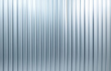 Obraz premium Smooth metallic surface with vertical ridges creating a reflective industrial pattern