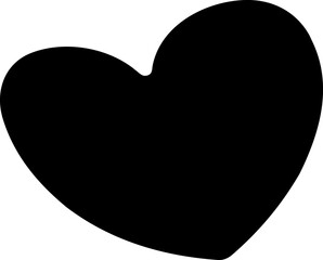 Heart clip art design on plain white transparent isolated background for card, shirt, hoodie, sweatshirt, apparel, tag, mug, icon, poster or badge