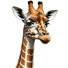 giraffe vector illustration © Habibah