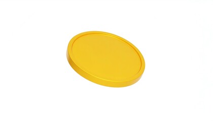 Yellow circular object