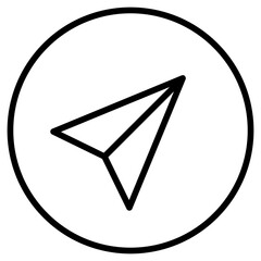 Compass Icon Navigation UI Vector Symbol