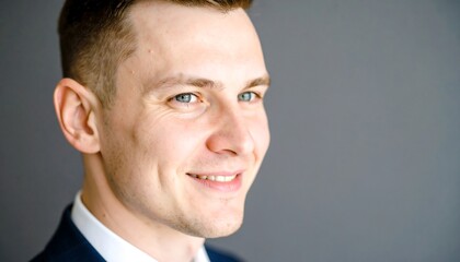 Obraz premium Close-up portrait of a smiling man