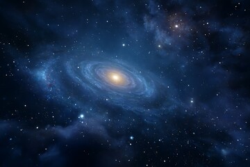 Fototapeta premium Abstract of galaxy in space.