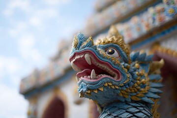 Dragon statue in Thailand thailand